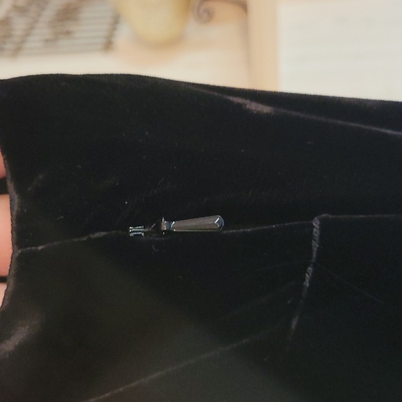 Vintage velvet, chiffon, and silk Ralph Lauren Dress - Picture 5 of 6